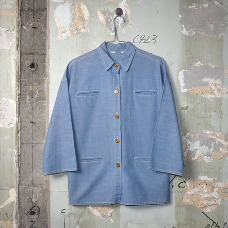 LADIES USED CHAMBRAY SHIRT
