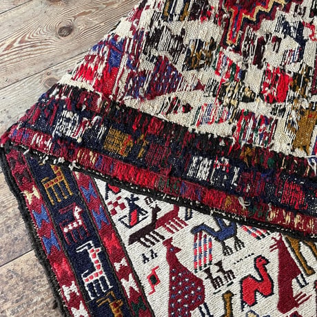 VINTAGE TURKEY WOOL SOUMAK RUG