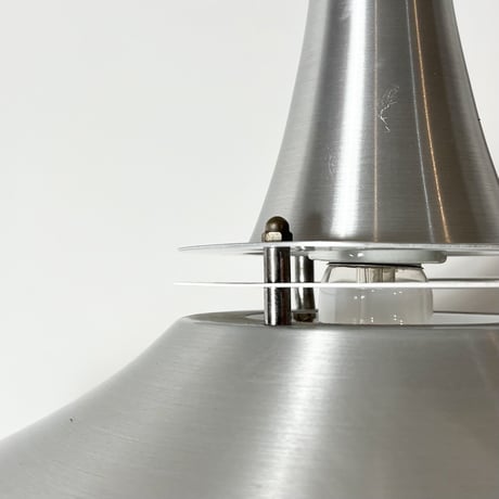 USED ALUMINUM SHADE PENDANT LAMP