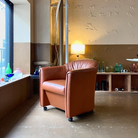 USED VINYL LEATHER CARRY 1P SOFA