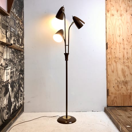 50'S TRIPLE HEAD FLOOR LAMP