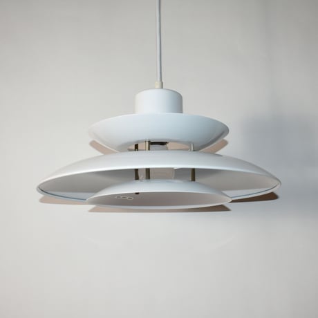 USED SCANDINAVIAN DESIGN IRON SHADE PENDANT LAMP
