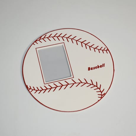 PLASTIC BASEBALL PHOTO FRAME