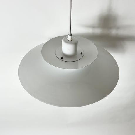 USED SCANDINAVIAN DESIGN IRON SHADE PENDANT LAMP