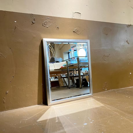 USED WOODEN FLAME WALL MIRROR
