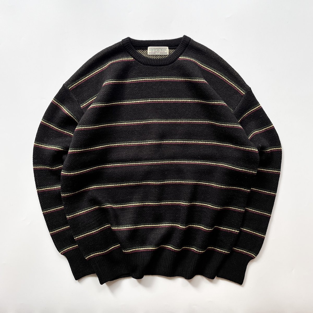 COMFORTABLE REASON Stripe Rasta Sweater
