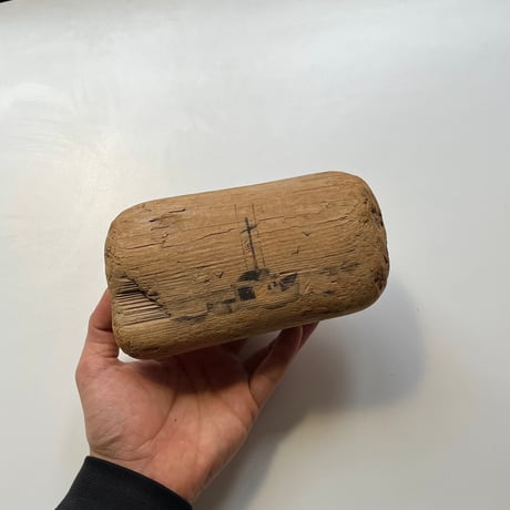 USED HAND PAINTED ON DRIFTWOOD ART