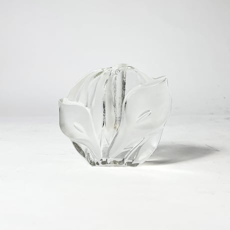 VINTAGE "WALTHER GLAS" FLOWER ART GLASS VASE
