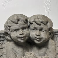 VINTAGE 90’S CHERUB 3D PAPER SCULPTURE