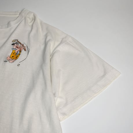 USED ”THE FLINTSTONES / FRED FLINTSTONE” EMBROIDERY S/S TEE