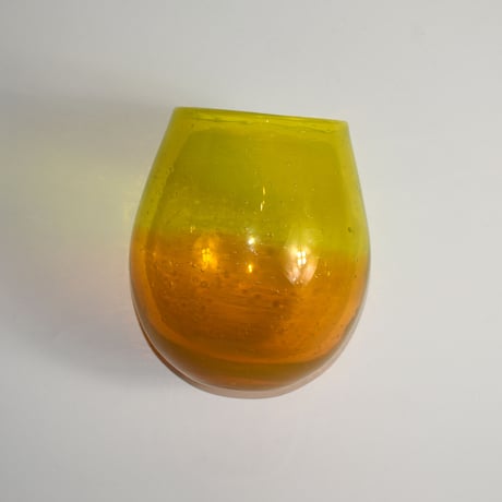 USED GLASS GRADATION FLOWER VASE