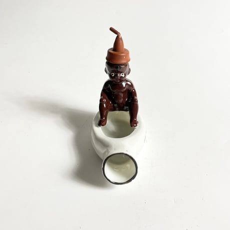 VINTAGE / BLACK AMERICANA BABY CERAMIC ASHTRY