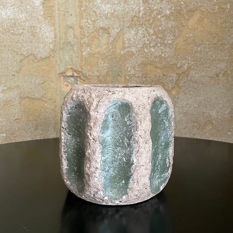 USED MORTAR OCTAGONAL POT