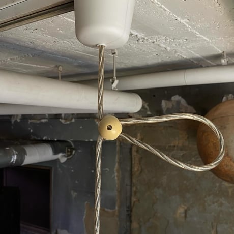 USED METAL SHADE PENDANT LAMP