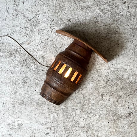 USED WOODEN WALL LAMP