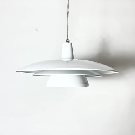 USED SCANDINAVIAN DESIGN IRON SHADE PENDANT LAMP