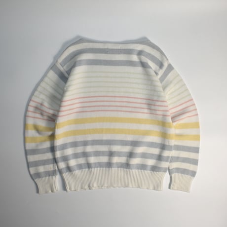 USED 90'S "LAUREN / RALPH LAUREN" BORDER KNIT