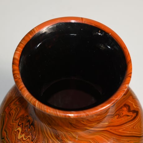 CERAMIC MARBLE PATTERN FLOWER VASE