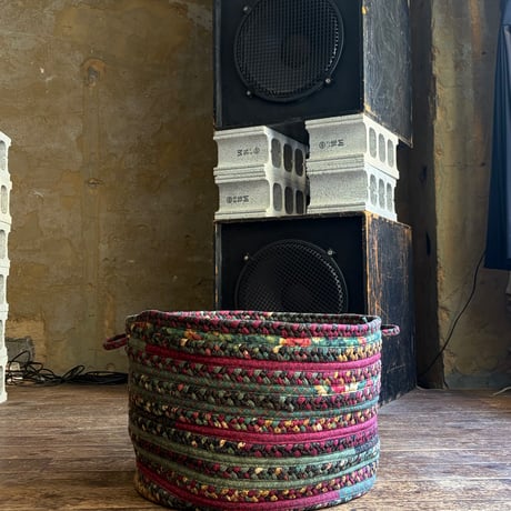 USED HANDMADE FABRIC BASKET