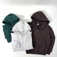 BASEMENT GEAR "15oz Garment Dye Zip Up Hoodie"