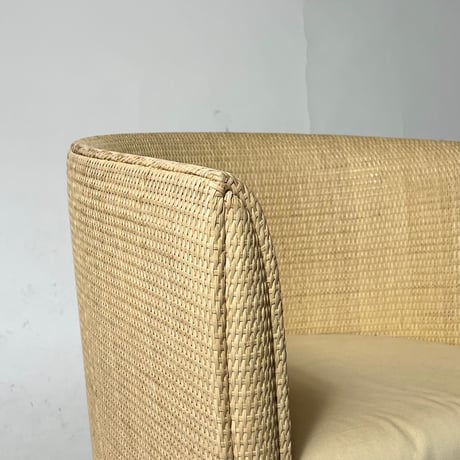 USED 90’S “PIERANTONIO BONACINA / MUTABILIS” RATTAN ARM CHAIR