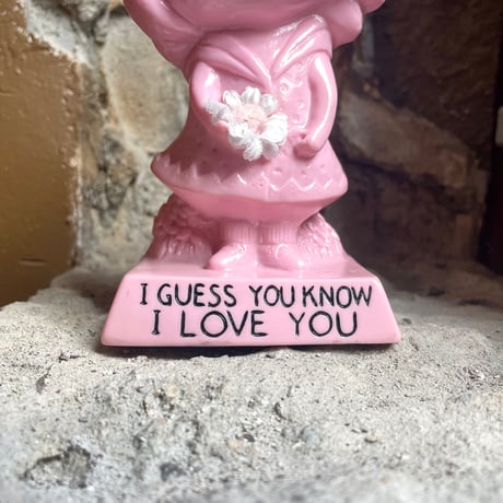 VINTAGE MESSAGE DOLL PINK GIRL
