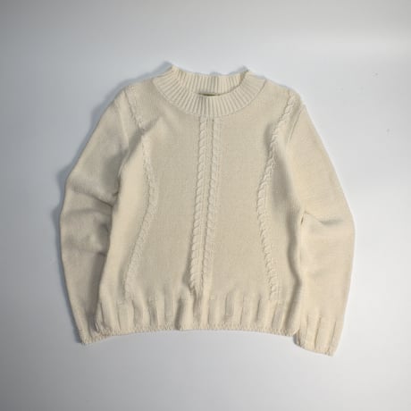 USED "ST JOHN'S BAY" MOCK NECK COTTON KNIT