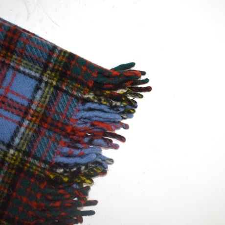 USED "KILLARNEY" PLAID WOOL BLANKET