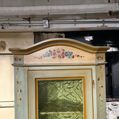 USED WOODEN CORNER CABINET