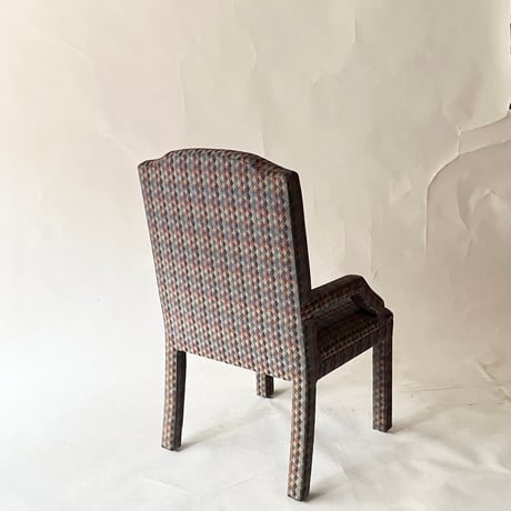 USED 80'S "ASHER COLE" FABRIC ARMCHAIR