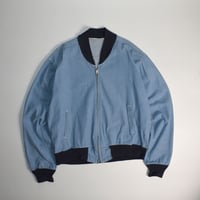 USED CHAMBRAY ZIP UP JACKET