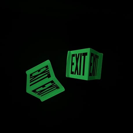 USED GLOW EXIT SIGN