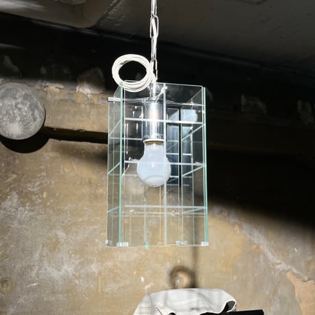 JAPAN USED GLASS SHADE PENDANT LAMP