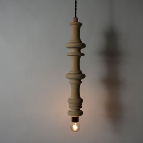 JAPAN USED WOODEN PENDANT LAMP