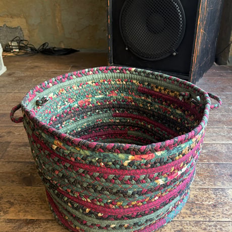 USED HANDMADE FABRIC BASKET