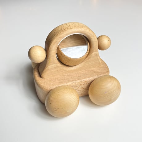 USED WOODEN MUSIC BOX CAR TOY