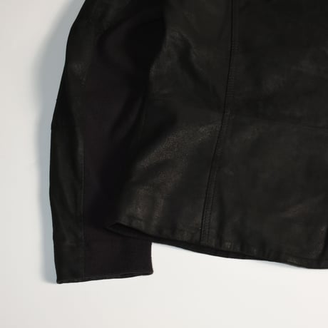 USED "BARNEYS NEWYORK" CONVERSION SHEEP SKIN LEATHER JACKET