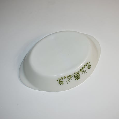 USED FLOWER PRINT GLASS TRAY