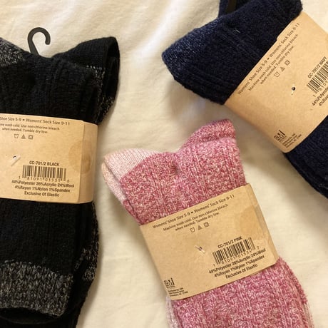 "CLEAR CREEK" WOOL BLENDED BOOT 2P SOCKS