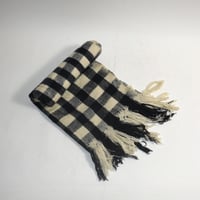 USED PLAID WOOL BLANKET