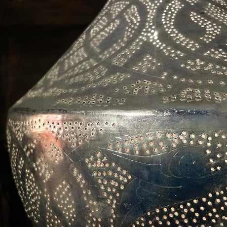 USED METAL SHADE PENDANT LAMP