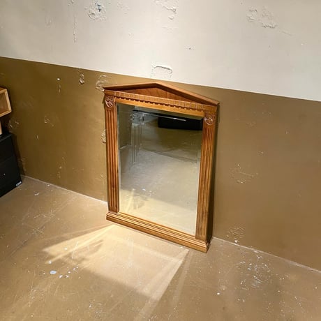 USED WOODEN FRAME WALL MIRROR