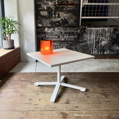 USED WOODEN SQUARE DINING TABLE
