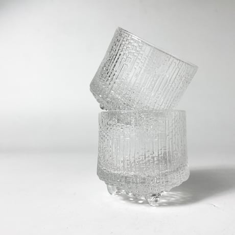 USED "IITTALA / ULTIMA THULE" OLD-FASHIONED GLASSES (SMALL)
