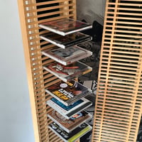 USED WOODEN RUDDER CD RACK