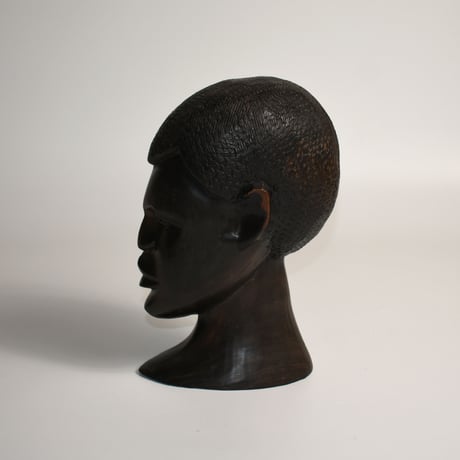 USED WOODEN FACE STATUE