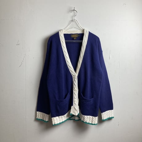 USED "90'S EDDIE BAUER" COTTON CARDIGAN