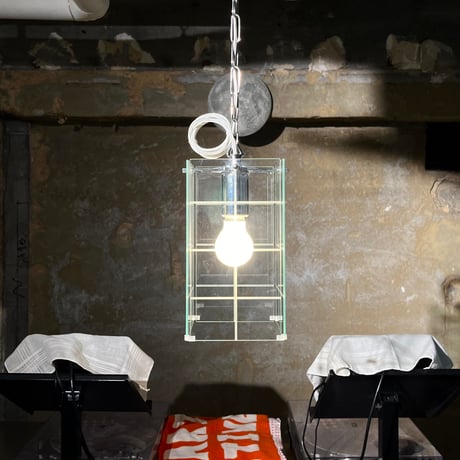 JAPAN USED GLASS SHADE PENDANT LAMP