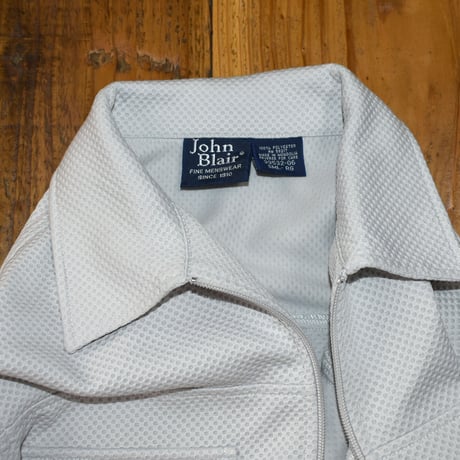 USED 90'S "JHON BLAIR" ZIP UP S/S SHIRT