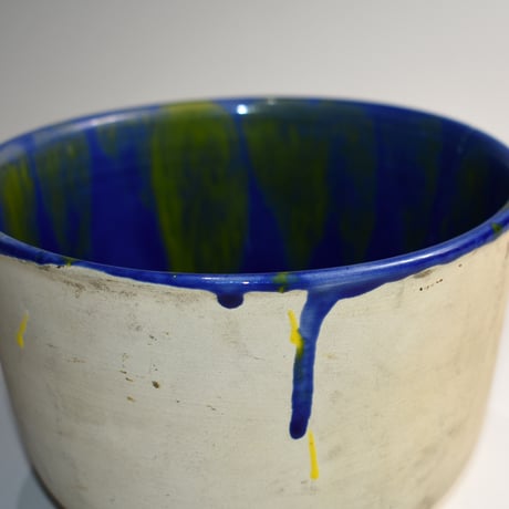 USED "BAUER" HANDPAINTED CERAMIC POT
